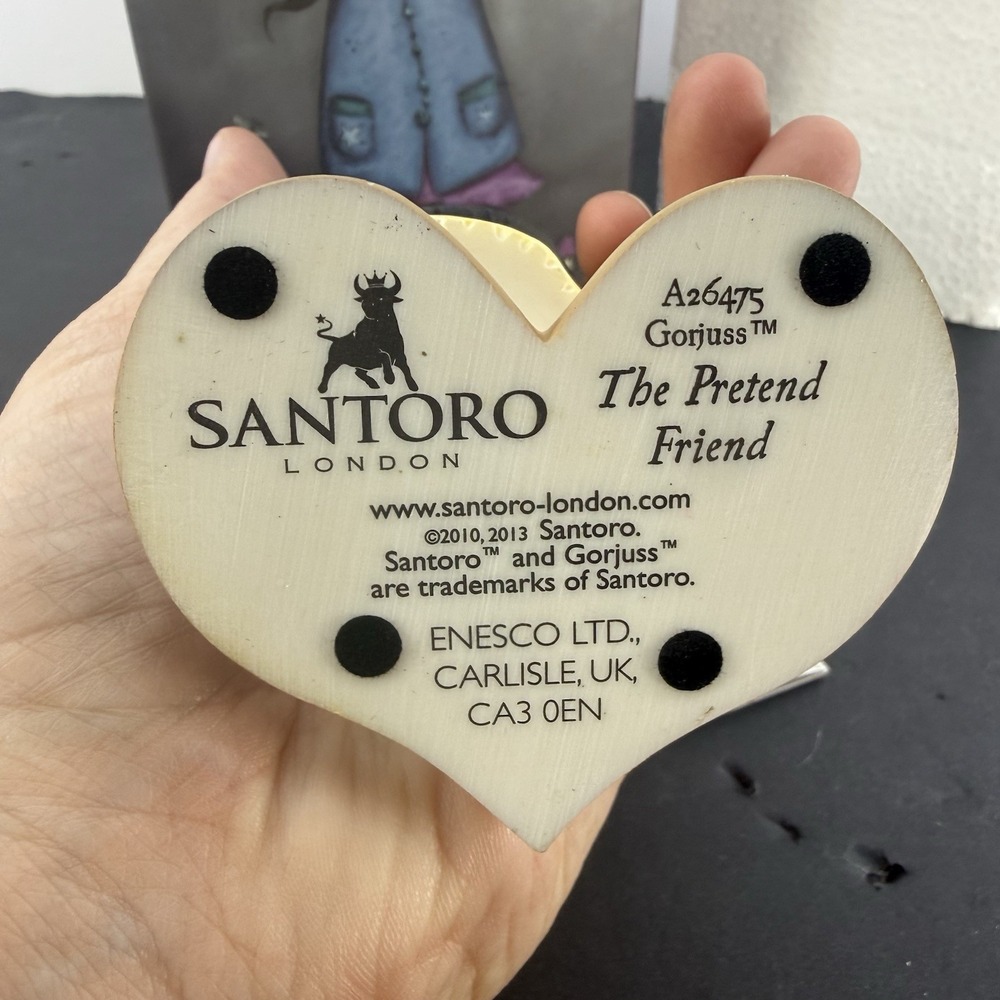 SANTORO LONDON GORJUSS The Pretend Friend A26475 RESIN FIGURE No Box - Picture 4 of 10